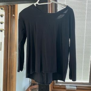 Lululemon Black Open Back Long Sleeve
